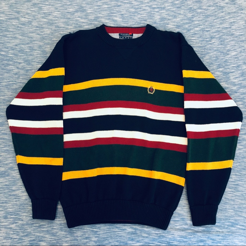 Vintage 90s Tommy Hilfiger Crew Knit Collectable
